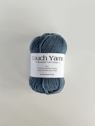 pure merino 4ply denim