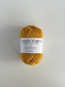 pure merino 4ply saffron