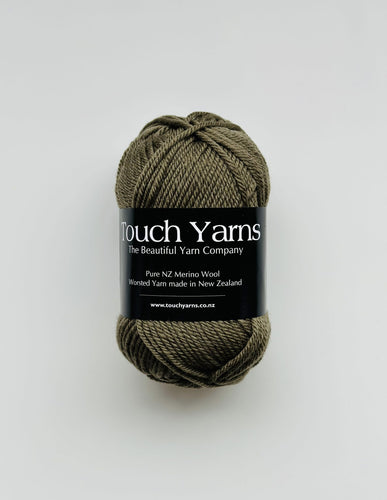 pure merino 8ply - olive