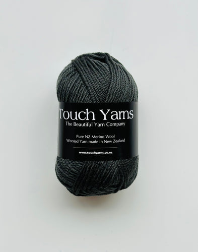 pure merino 8ply - charcoal