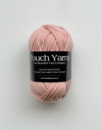 pure merino 8ply - peony