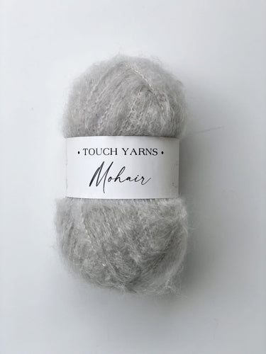 mohair 12ply silver