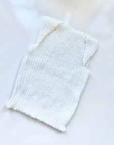 baby merino singlet vest - snow